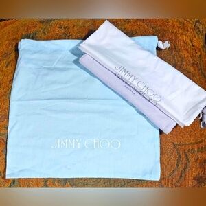 Authentic Empty Jimmy Choo dust bag 14"x14" storage travel Handbag Wallet Clutch